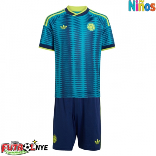 Camiseta Colombia Visitante Equipación para niños Mundial 2026 manga corta (+ pantalones cortos)